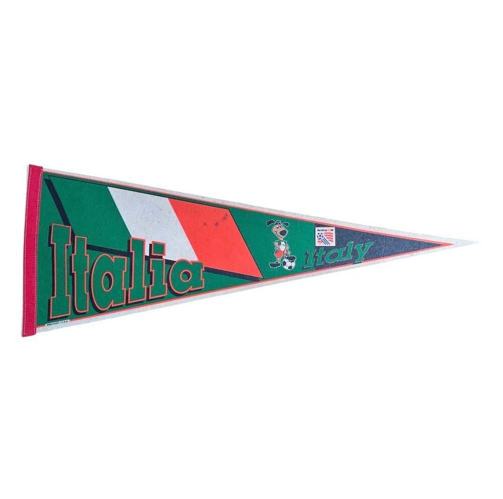 Vintage 1994 WinCraft FIFA World Cup USA Italia Soccer Felt Pennant